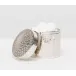 Buren Shiny Nickel Bath Canister 4"D x 4.5"H