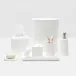 Burma Porcelain Faux Bois White Bath Accessories