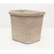 Chelston Bleached Wastebasket Rectangular Tapered Abaca Fiber