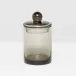 Darby Smoke Small Canister Handblown Glass