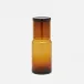 Faro Amber Cylinder Carafe Hand-Blown Glass