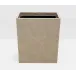 Hampton Storm Wastebasket Rectangular Tapered Full Grain Leather