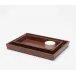 Hampton Tobacco Nested Trays Rectangular Tapered Full Grain Leather, Set Of 2