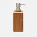 Harper Dark Teak Soap Pump 2.5"L x 2.5"W x 7.5"H