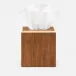 Harper Dark Teak Tissue Box 5.5"L x 5.5"W x 6"H