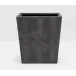 Hawen Black Wastebasket Rectangular: 10"L x 8"W x 11"H
