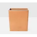Lorient Aged Camel Wastebasket Rectangular: 10.5"L x 8.5"W x 11"H