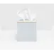 Manchester Cloud Gray Tissue Box Square: 5.5"L x 5.5"W x 6"H
