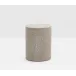 Manchester Sand Canister Round Small Realistic Faux Shagreen