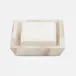 Palermo Ii Natural Soap Dish Square: 4.5"L x 4.5"W x 1"H