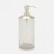 Pomaria Brushed Silver Soap Pump XL: 3.5"D x 9.5"H