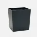 Quincy Matte Navy Wastebasket Rectangular: 10"L x 8"W x 11"H