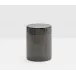 Redon Black Nickel Canister Small Round Ribbed Metal