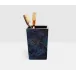 Santorini Dark Blue Brush Holder Square Tapered Pen Shell