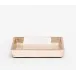 Tanlay Lacquered Silver Soap Dish Rectangular Straight Leaf