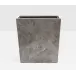 Veneto Gray Polished Wastebasket Rectangular Tapered Marble