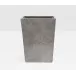 Veneto Gray Polished Wastebasket Square Tapered Marble