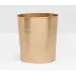 Verum Antique Brass Wastebasket Oval Hammered Metal