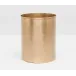 Verum Antique Brass Wastebasket Round Hammered Metal