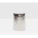 Verum Shiny Nickel Canister Small Round Hammered Metal