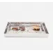 Verum Shiny Nickel Nested Trays Rectangular Tapered Hammered Metal, Set Of 2