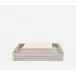 Waterford Gray Strips Soap Dish 6.5"L x 4.5"W x 1"H