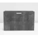 Bedford Cool Gray Magazine Holder Realistic Faux Shagreen