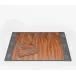 Crosby Cool Gray Desk Blotter Set Desk Blotter: 30"L x 18"W, Rectangular Mouse Pad: 9"L x 8"W