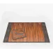 Crosby Dark Mushroom Desk Blotter Set Desk Blotter: 30"L x 18"W, Rectangular Mouse Pad: 9"L x 8"W