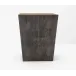 Crosby Dark Mushroom Rec. Wastebasket Rectangular: 11.5"L x 9.5"W x 14"H