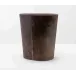 Hyde Brown Oval Wastebasket Oval: 13"L x 8"W x 14"H