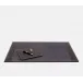 Larne Black Set: Desk Blotter And Square Mouse Pad Full-Grain Leather