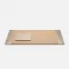 Viana Gold Foil Set: Desk Blotter And Rectangular Mouse Pad Full-Grain Leather