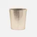 Viana Gold Foil Wastebasket Oval Full-Grain Leather