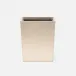 Viana Gold Foil Wastebasket Rectangular Tapered Full-Grain Leather