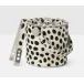 Bandar Dalmatian Print Ice Bucket W/ Tong Round Hair-On-Hide