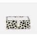 Bandar Dalmatian Print, Luncheon Napkin Tray, Hair-On-Hide, Pack of 2