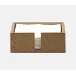Witney Oat Brown Ostrich, Luncheon Napkin Tray, Full-Grain Leather, Pack of 2