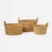 Clio Natural Baskets Abaca S/3