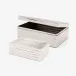Chester #Dnr# Shiny Nickel Hinge Box Metal, Set Of 2