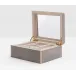 Rennes Sand Jewelry Box Medium Realistic Faux Shagreen