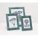 Oxford Turquoise Realistic Faux Shagreen Picture Frames