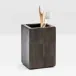 Arles Dark Brush Holder Square Straight Faux Horn