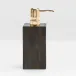 Arles Dark Soap Pump Square Straight Faux Horn