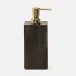 Arles Dark Xl Soap Pump Square Straight Faux Horn