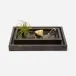 Arles Dark Trays 10.5"L x 6"W x 1.5"H, 12.5"L x 10"W x 1.5"H Set of 2