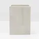 Arles White Wastebasket Square Straight Faux Horn