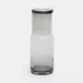 Faro Cylinder Carafe Light Gray Hand Blown Glass