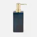Arles Navy Soap Pump 3"L x 3"W x 7.5"H