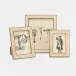 Helena Beige/Brass Frame 8"L x 10"H
